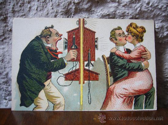 Cartoline: Postal antigua alemana comico - satirica