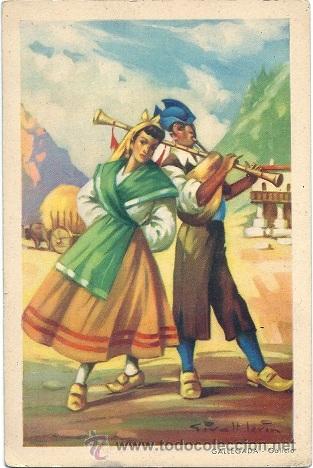 Postcards: 6974 - ANTIGUA POSTAL - GALLEGADA - ILUST.  GIVALT LERIN - ED. PABLO DUMMATZEN  SERIE 1435