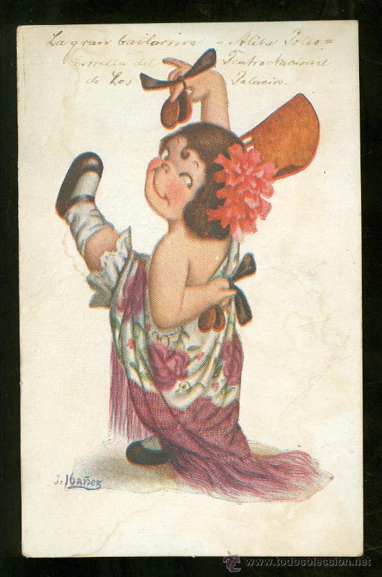 Cartoline: TARJETA POSTAL DE DIBUJOS. IBA&Ntilde;EZ.