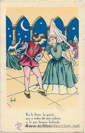 Postales: 5601 - ROMEO Y JULIETA - IKON- EDICIONES DEL ARTE - EDITORIAL ARTIGAS - SERIE 70 - ILUSTRA. JOAL
