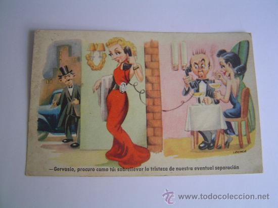 Postkarten: Bonita postal de una pareja re&ntilde;ida