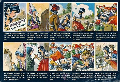 Postales: 5694 - POSTAL SERIE ENSUE&Ntilde;O -BLANCANIEVES Y LOS SIETE ENANITOS - EDIC G. GARRABELLA - CIRCULADA