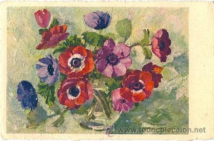 Cartoline: 8516 - ANTIGUA Y PRECIOSA POSTAL -AMAPOLAS -EDICIONES STEBLI (SUIZA) N&ordm; 533 - DATA 1956