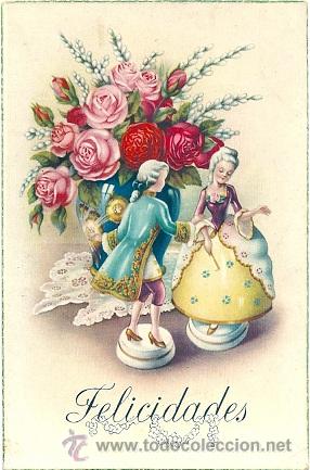 Cartoline: 8532 - ANTIGUA Y HERMOSA POSTAL DE FELICITACI&Oacute;N - EDICIONES CyZ SERIE 519 - DATA 1948