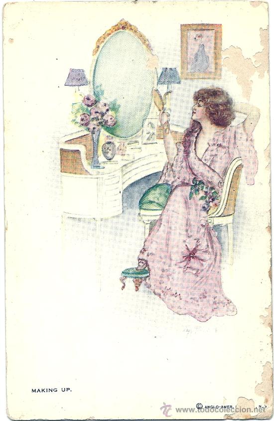 Postais: 8743 - MAKIN UP. ANTIGUA POSTAL A&Ntilde;OS 20 - EDICIONES ANGLO AMER