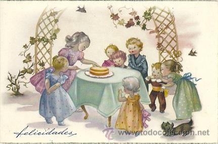 Postais: 8811 - PRECIOSA POSTAL DE FELICITACI&Oacute;N - EDICIONES ANCLA - SERIE 2039