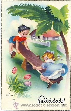 Postais: 8827 - PRECIOSA POSTAL EDICIONES CyZ . SERIE 537-A - ILUSTRA C. VIVES