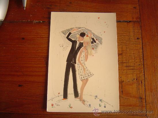 Postkarten: Bonita postal pareja.