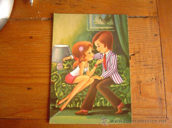 Postcards: Bonita postal pareja.
