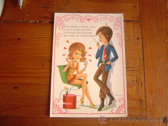 Postcards: Bonita postal pareja.
