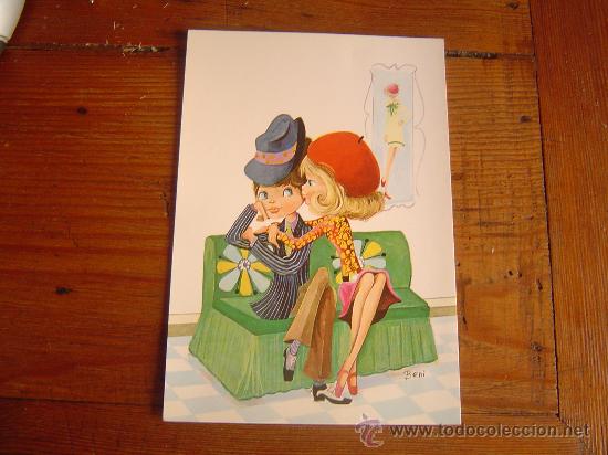 Postcards: Bonita postal pareja.
