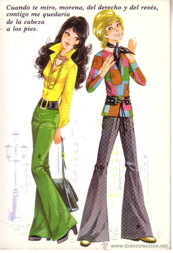 Postales: POSTAL CON DIBUJO DE PAREJITAS FELICES - ROMANTICAS