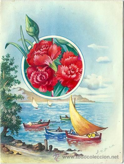 Cartoline: 6040R -L&Oacute;PEZ - ANTIGUA POSTAL TROQUELADA - EDIC CYZ 2446.4 - DIPTICA16,5X12,5CM - DATA 1963