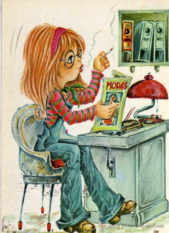 Postales: POSTAL DIBUJOS Y CARICATURAS ESCRITA CIRCULADA SELLO POSTALES VIKINGO