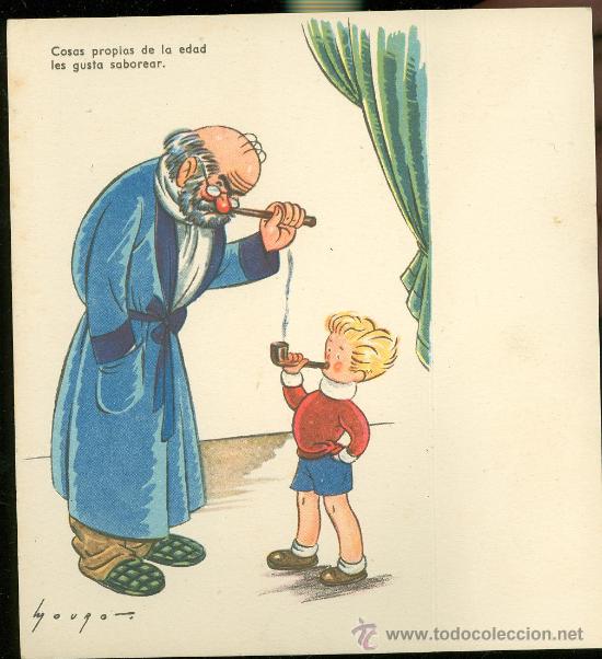 Postkarten: TARJETA POSTAL COSAS PROPIAS DE LA EDAD LES GUSTA SABOREAR, EDICIONES COLON, SERIE 139/5