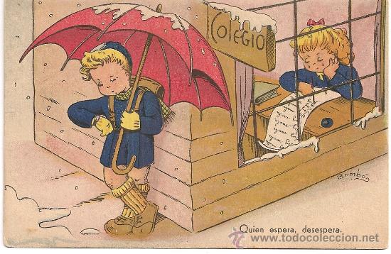 Postkarten: Postal de Bombon. escrita.