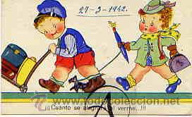 Postais: Ni&ntilde;os: &iexcl;Cu&aacute;nto se alegrar&aacute; al verme...!!!