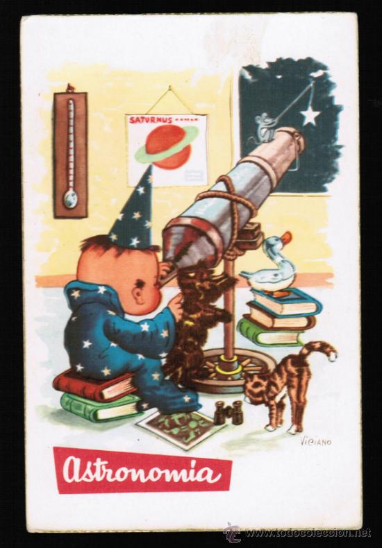 Postales: POSTAL CARICATURA Y DIBUJOS - ASTRONOMIA - EDIART - ILUSTRADOR: VICIANO