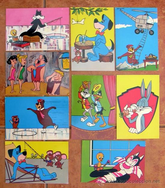 Postales: Hanna Barbera - 9 postales sin usar - Publicadas por Editorial FHER en 1965
