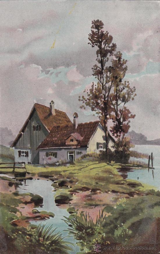 Postales: Dibujo casita (sin circular)