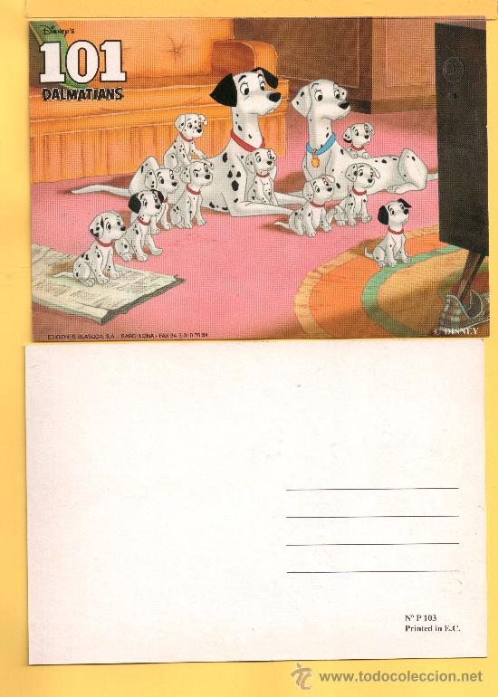 Postales: tres postales de 101 dalmatians disnep´sin circular - Foto 1 - 31882417