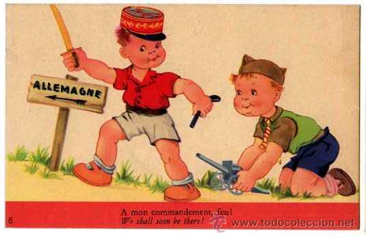 Postais: Ni&ntilde;os jugando a la guerra.. No Circulada.
