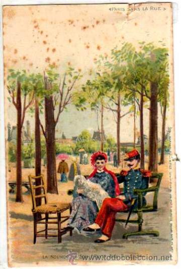 Postcards: Antigua Postal  Romantica. No Circulada. De las primeras postales, parte posterior sin dividir.