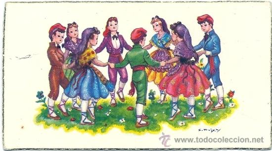Cartoline: 6025X - REIXAS- LA SARDANA - CREACIONES FREIXAS - SERIE 413 - 9X5 CM