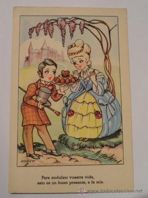 Postkarten: POSTAL DIBUJO PAREJA CLASICA (DIBUJANTE ZSOLT)
