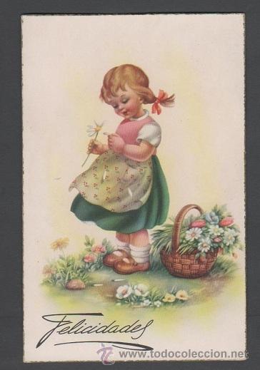 Postcards: 0955D - BAR&Oacute;? EDICIONES CYZ - SERIE 535 - POSTAL DE FELICIDADES DATA 1950
