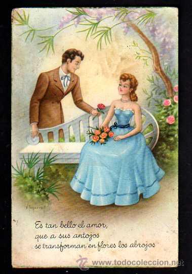 Postcards: Postal infantil pareja. Ediciones CyZ  595 No Circulada 1952.