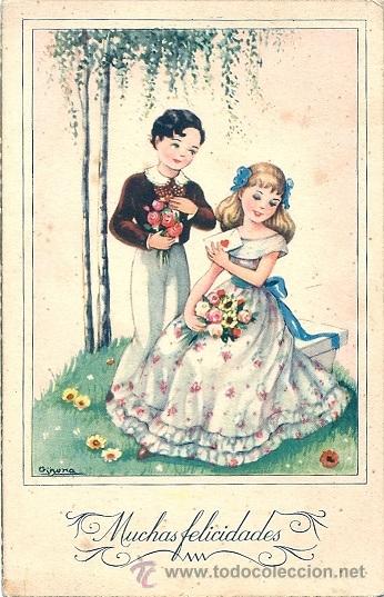 Postales: 2054A - IKON - EDICIONES DEL ARTE - EDITORIAL ARTIGAS - SERIE 1022 - DATA 1948 - ILUSTRA GIRONA