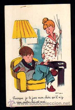 Postales: Postal parejas. Francesa. No circulada.
