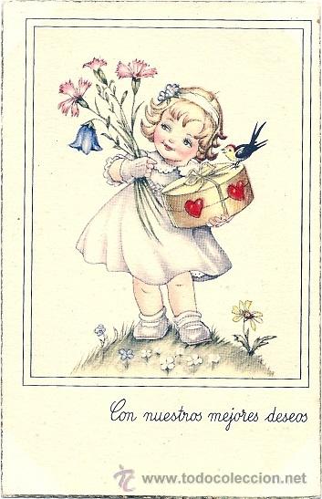 Postcards: 2046B - CON NUESTROS MEJORES DESEOS - EDICIONES CIMA 501 &iquest;GIMILE?