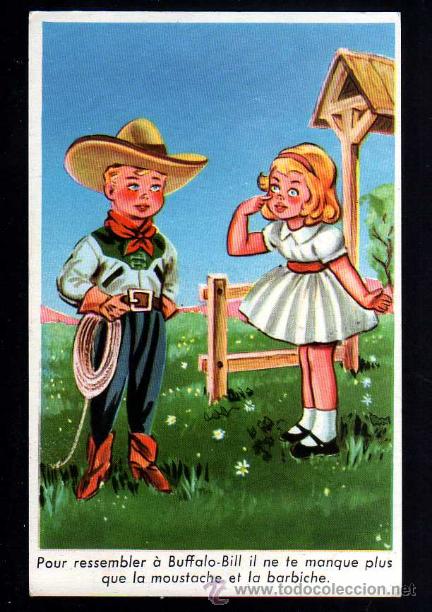 Postcards: Antigua postal infantil . Circulada