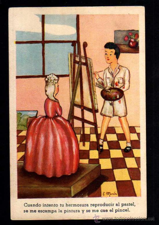Postkarten: Antigua postal infantil rom&aacute;ntica. Circulada