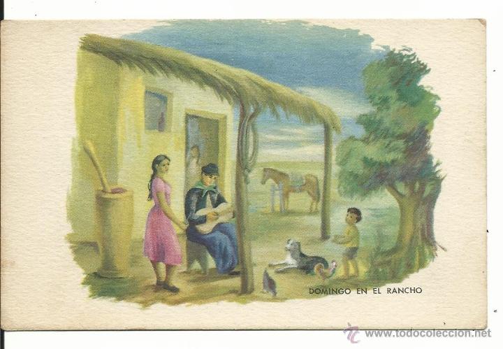 Postcards: POSTAL ARGENTINA.-DOMINGO EN EL RANCHO