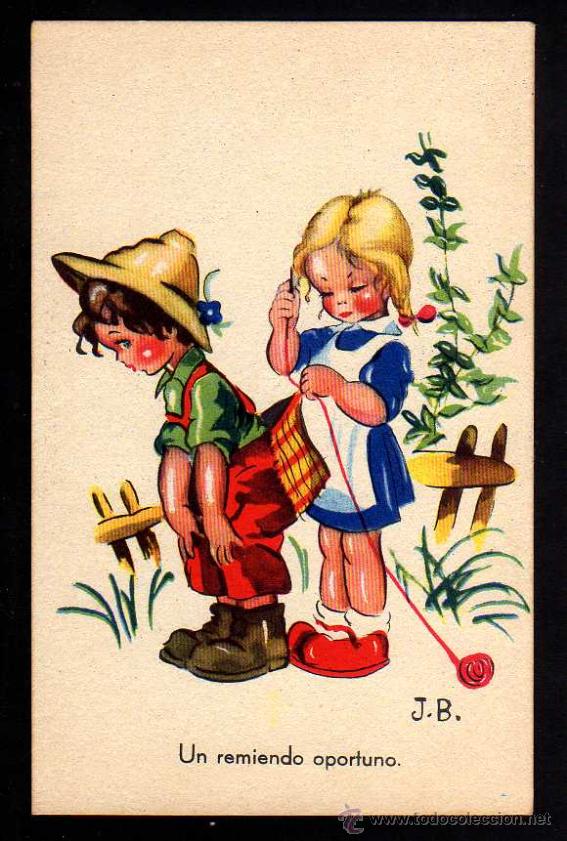 Postkarten: Postal infantil. No circulada.