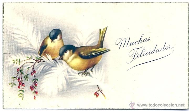 Cartes Postales: 2089H - EDICIONES CYZ 553 - ANTIGUA TARJETA DE FELICIDADES 10,5X6 CM - DATA 1953
