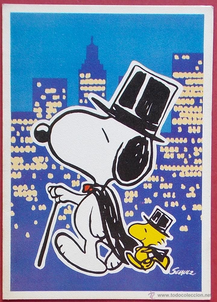 Postales: POSTAL SNOOPY - DOBLE - A&Ntilde;OS SETENTA