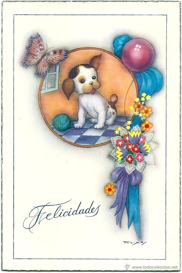 Postales: 0678F- CREACIONES FREIXAS - SERIE 305- ANTIGUA POSTAL DE FELICIDADES
