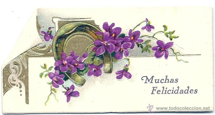 Postkarten: 2050G - MARAVILLOSA Y ANTIGUA TARJETA  10X5 CM EN RELIEVE- DATA 1942