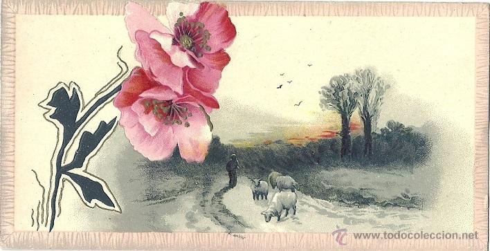 Postkarten: 2006L - PRECIOSA Y ANTIGUA POSTAL - FLORES EN RELIEVE - 7,5X10,5 CM APROX.