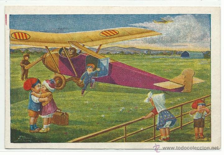 Postales: POSTAL EDICIONS CATALANES LOCFON N&ordm; 6 .- SERIE AVIACIO