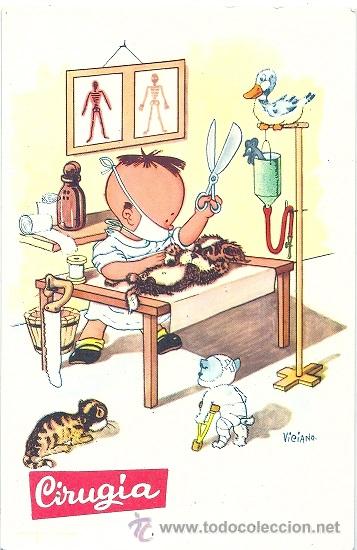 Postales: 2070T - CREACIONES EDIART- ILUSTRA VICIANO - CIRUG&Iacute;A