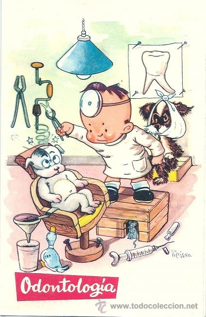 Postales: 2074T - CREACIONES EDIART- ILUSTRA VICIANO - ODONTOLOG&Iacute;A