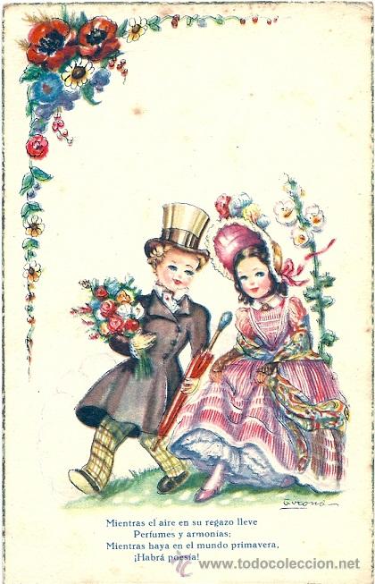 Postales: 2092T- IKON EDICI. DE ARTE - EDIT. ARTIGAS-RIMAS DE G.A.B&Eacute;CQUER -SERIE 1014-DATA 1948-ILUSTRA GIRONA