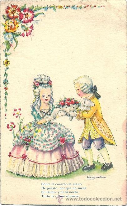 Postales: 2093T- IKON EDICI. DE ARTE - EDIT. ARTIGAS-RIMAS DE G.A.B&Eacute;CQUER -SERIE 1014-DATA 1949-ILUSTRA GIRONA