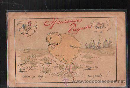 Cartes Postales: TARJETA POSTAL HUMORISTICA. HEUREUSES PAQUES. SERIE 1013 N&ordm; 3
