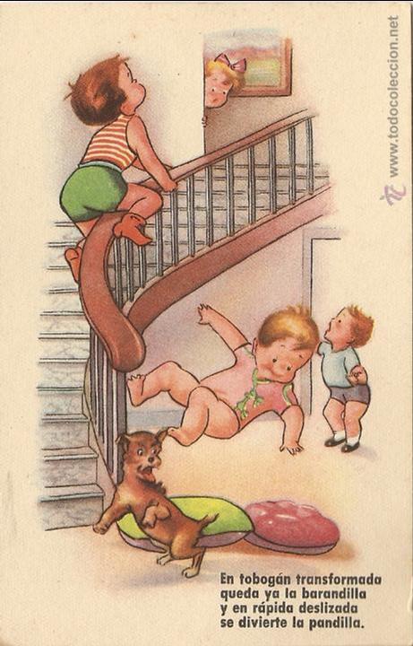 Postales: POSTAL NI&Ntilde;OS, ESTAMPERIA RAM, SIN CIRCULAR